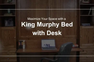 king Murphy bed with desk in a modern home