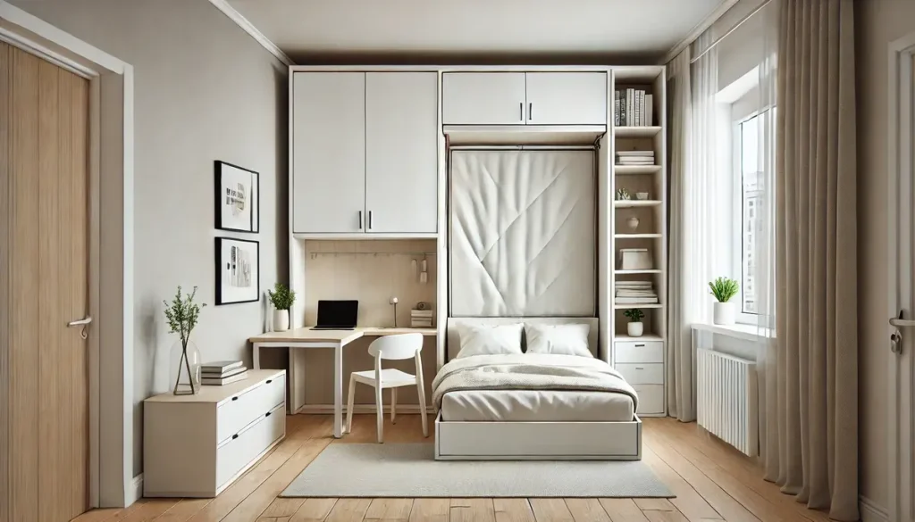 Queen Murphy Bed with Desk